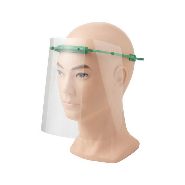 Ochranná obličejový clona - střední - zelená