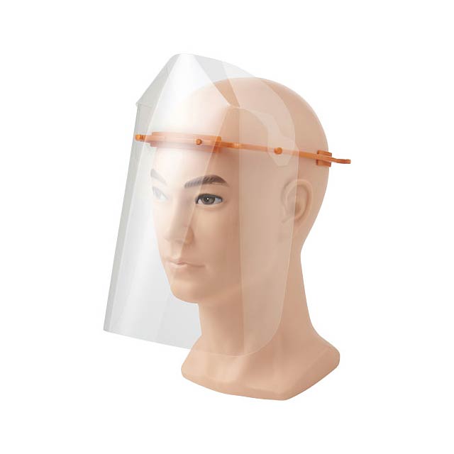 Protective face visor - Large - orange