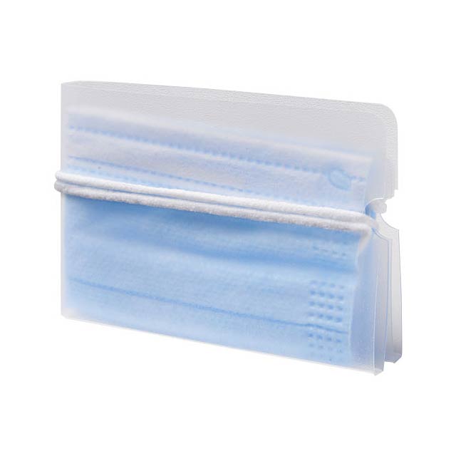 Madden fold-up face mask wallet - transparent