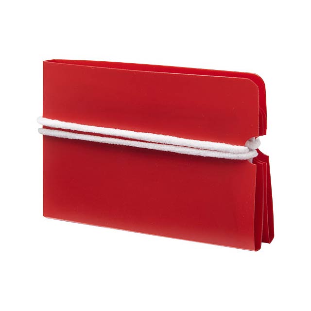 Madden fold-up face mask wallet - transparent red