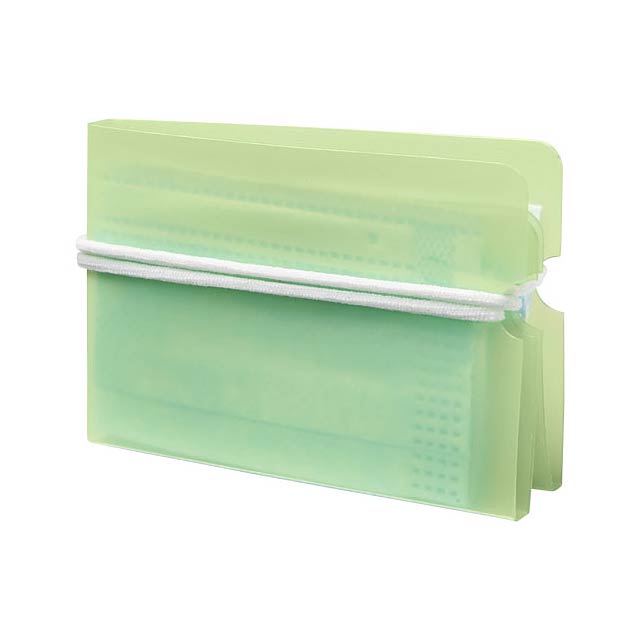 Madden fold-up face mask wallet - lime