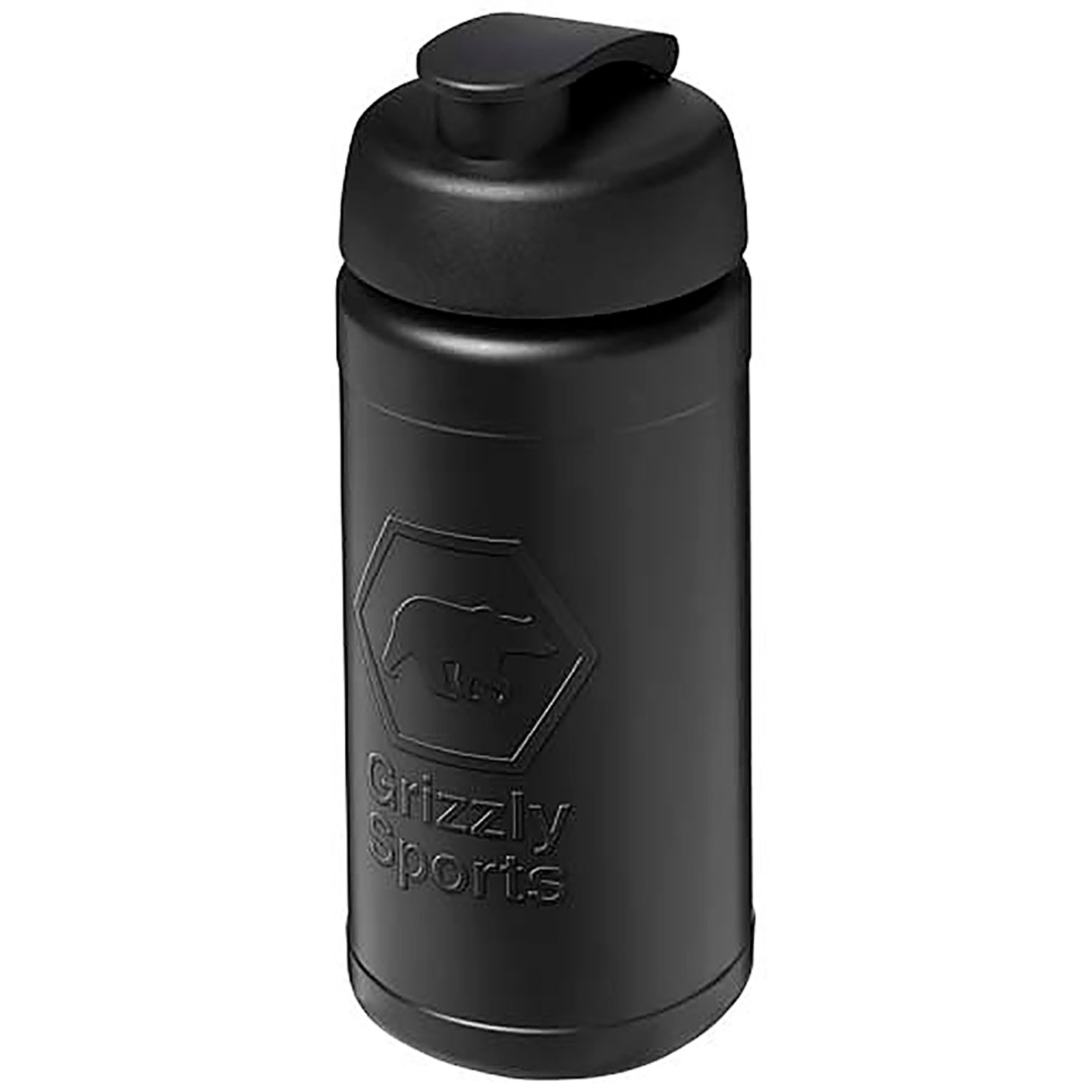 Baseline Rise 500 ml Sportflasche mit Klappdeckel - schwarz