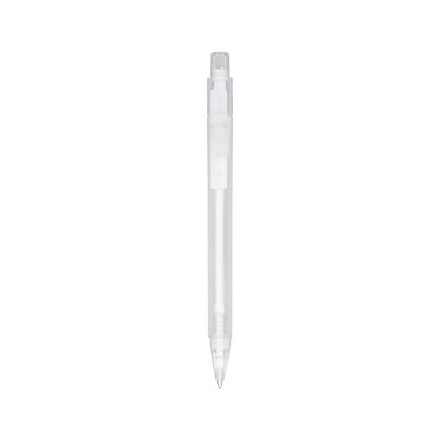 Kuličkové pero Calypso s efektem námrazy - bílá