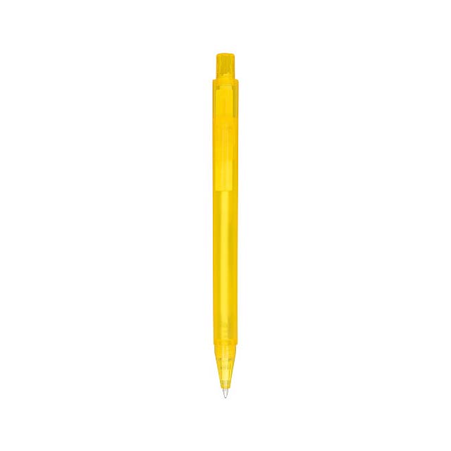 Kuličkové pero Calypso s efektem námrazy - žltá