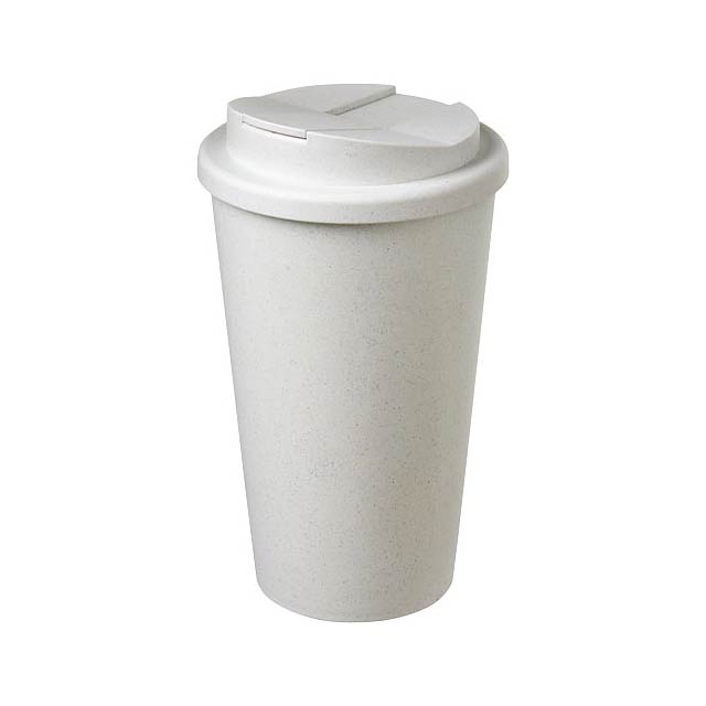Americano® Recycled 350 ml spill-proof tumbler - white
