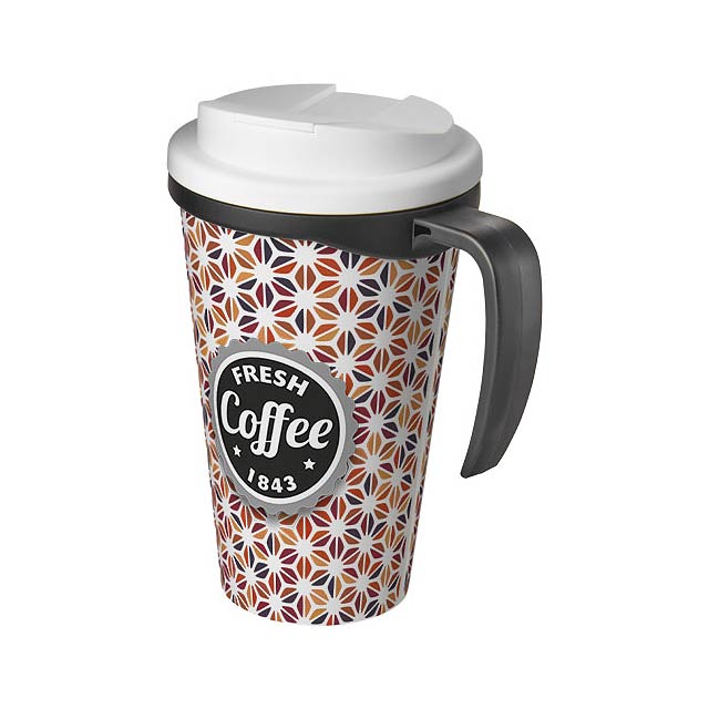 Brite-Americano® Grande 350 ml mug with spill-proof lid - black