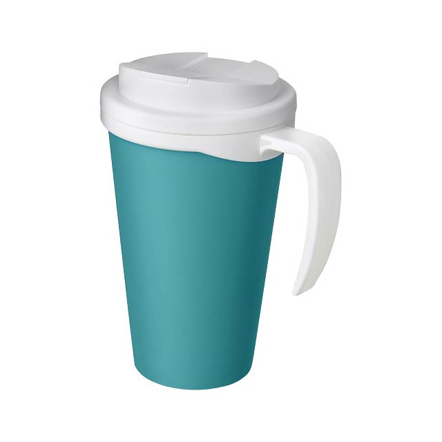 Americano® Grande 350 ml mug with spill-proof lid - baby blue
