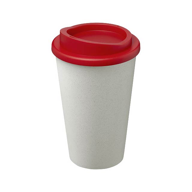 Americano® Eco 350 ml recycelter Becher - Transparente Rot