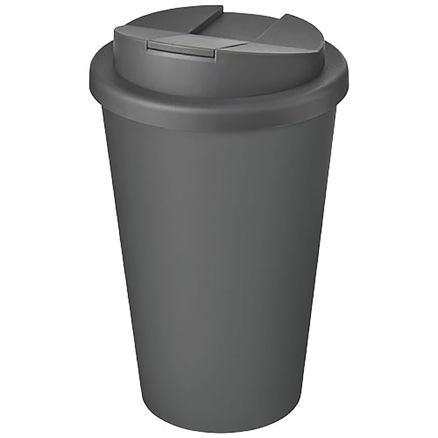 Americano® Eco 350 ml recycled tumbler with spill-proof lid - grey