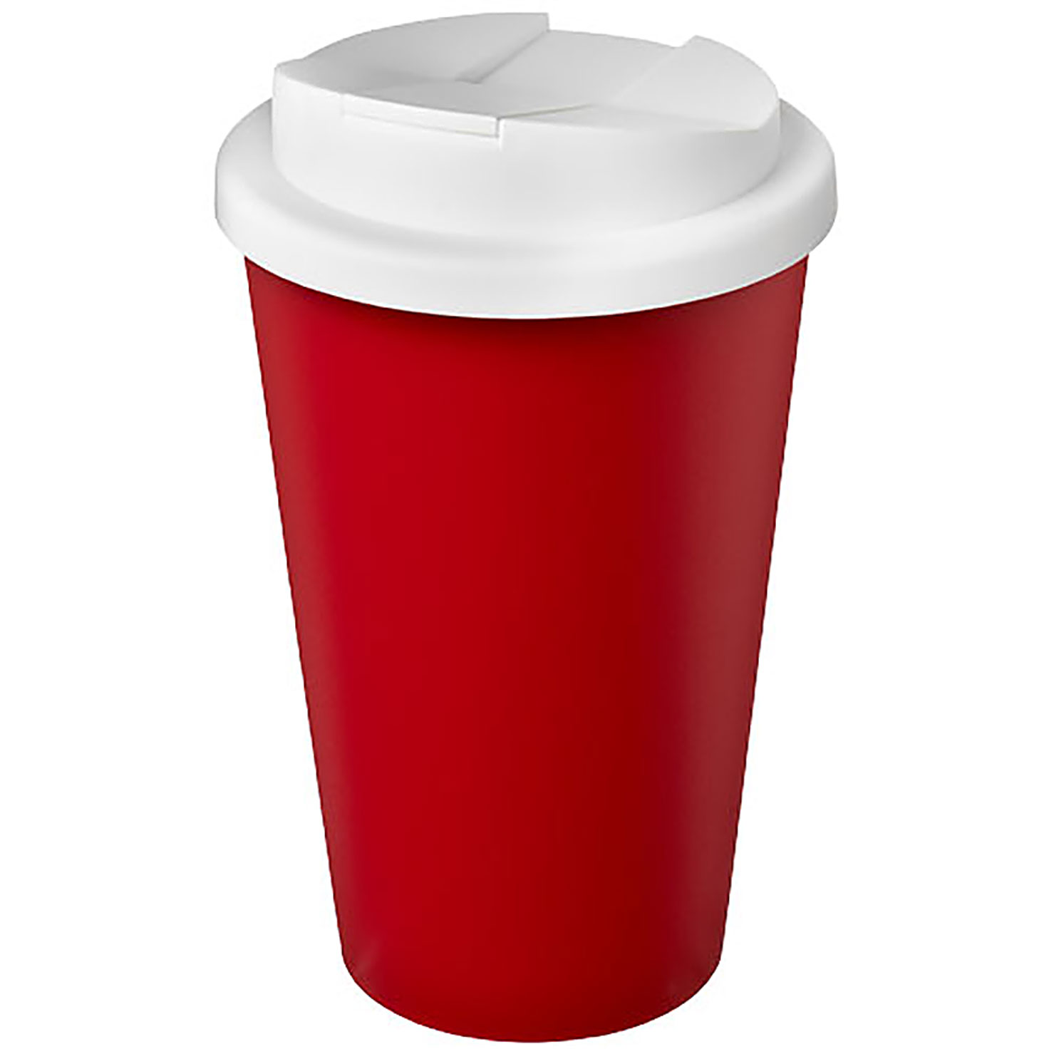 Americano® Eco 350 ml recycled tumbler with spill-proof lid - red