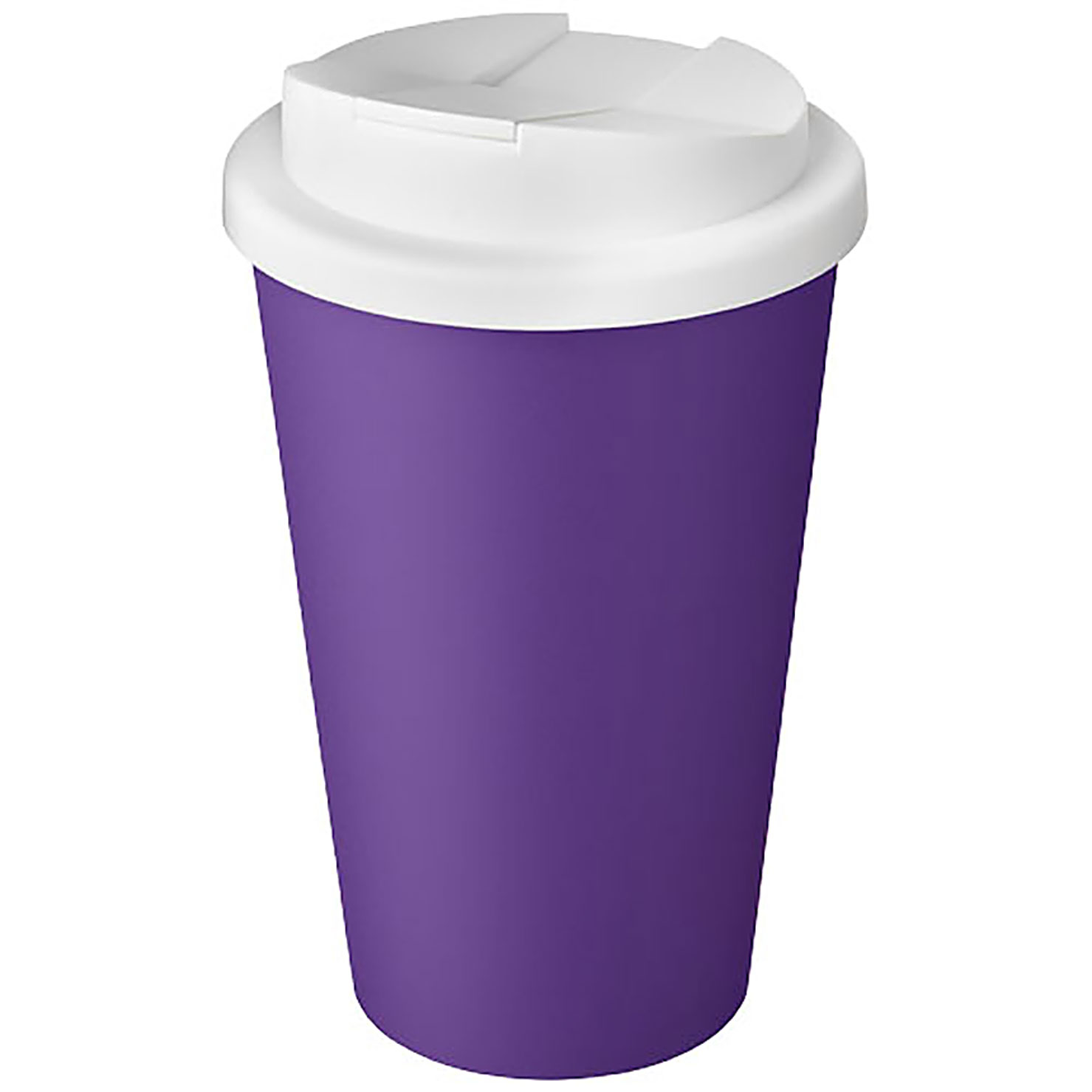 Americano® Eco 350 ml recycelter Becher mit auslaufsicherem Deckel - Violett