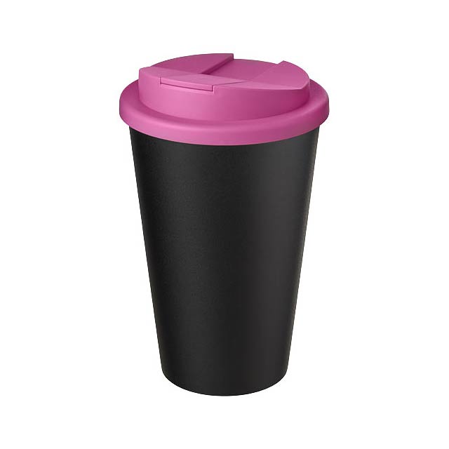 Americano® Eco 350 ml recycelter Becher mit auslaufsicherem Deckel - Rosa