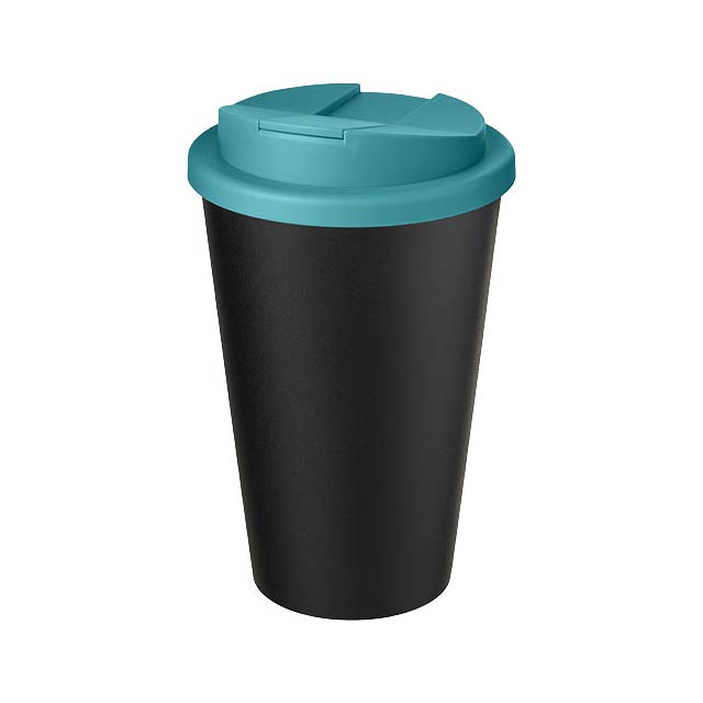 Americano® Eco 350 ml recycled tumbler with spill-proof lid - baby blue