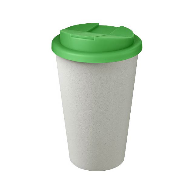 Americano® Eco 350 ml recycled tumbler with spill-proof lid - green