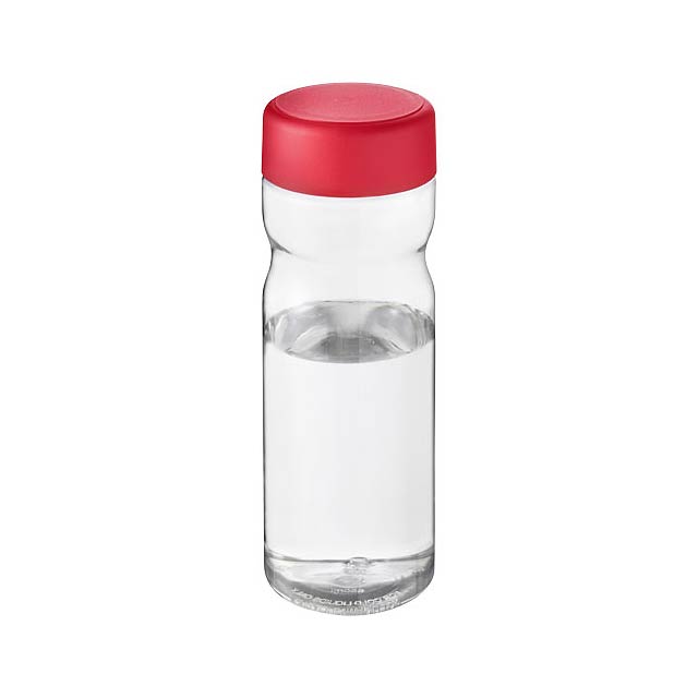 H2O Active® Base 650 ml screw cap water bottle - transparentní červená