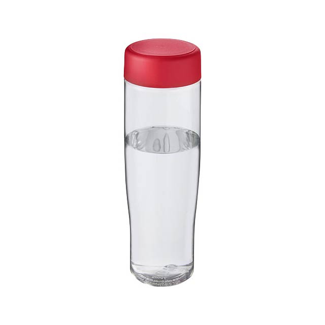 H2O Active® Tempo 700 ml screw cap water bottle - transparent red