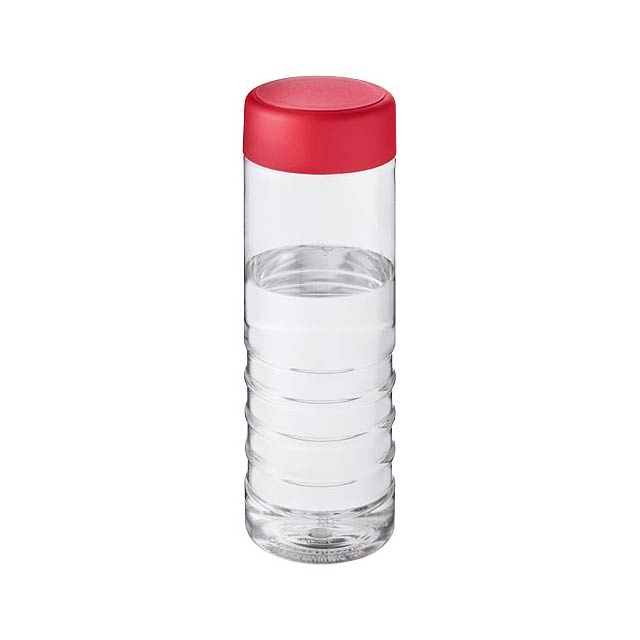 H2O Active® Treble 750 ml screw cap water bottle - transparent red