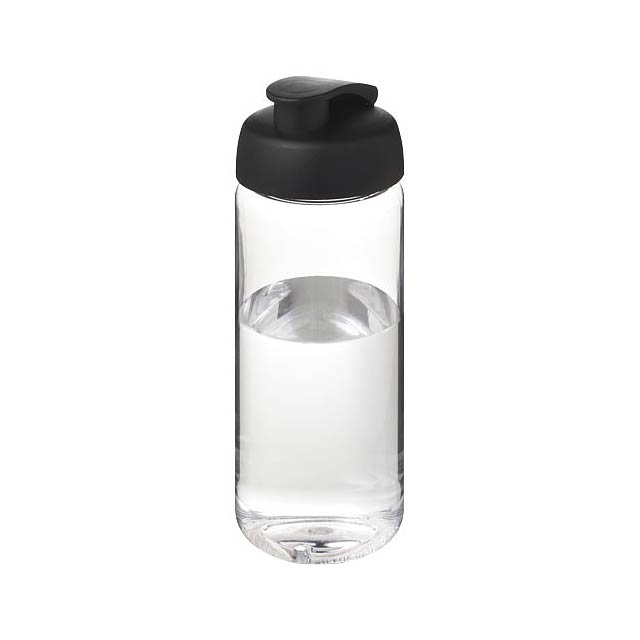 Sportovní lahev H2O Active® Octave Tritan™ o objemu 600 ml s odklápěcím víčkem - čierna