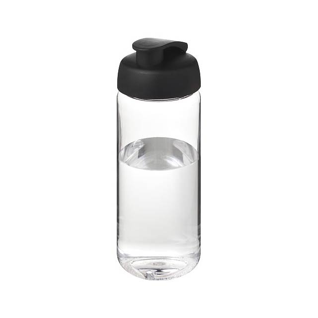 Sportovní lahev H2O Active® Octave Tritan™ o objemu 600 ml s odklápěcím víčkem - černá