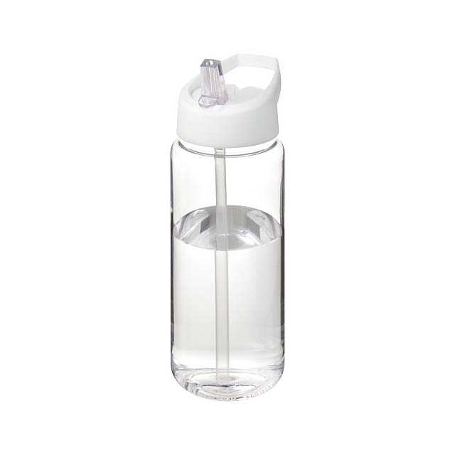 Sportovní lahev H2O Active® Octave Tritan™ o objemu 600 ml s víčkem s hubicí - bílá