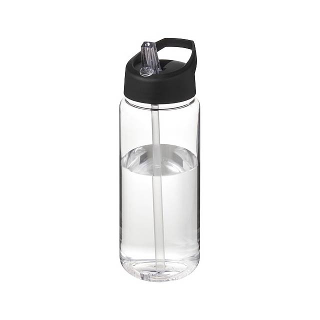 Sportovní lahev H2O Active® Octave Tritan™ o objemu 600 ml s víčkem s hubicí - černá