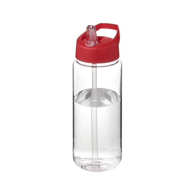 H2O Active® Octave Tritan™ 600 ml spout lid sport bottle - transparent red