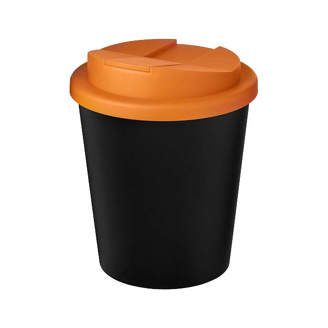 Americano® Espresso Eco 250 ml recycled tumbler with spill-proof lid  - orange