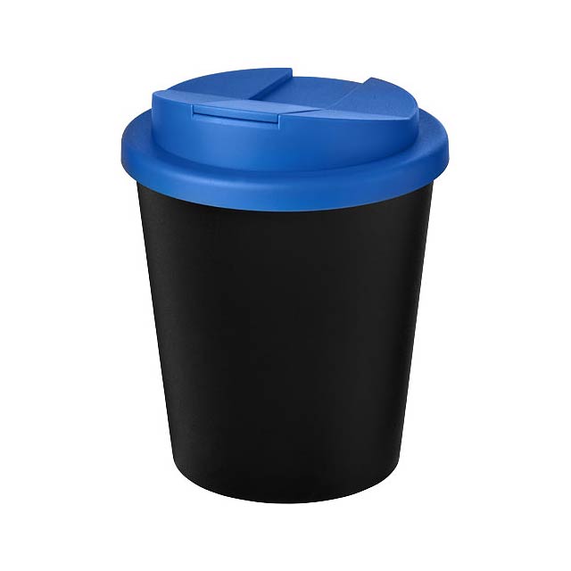 Hrnek z recyklátu o objemu 250 ml s víčkem odolným proti rozlití Americano® Espresso Eco  - modrá