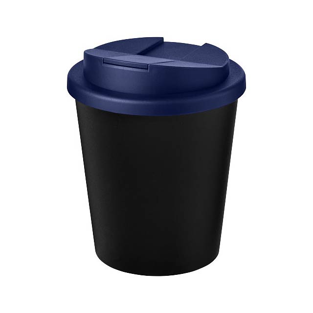Hrnek z recyklátu o objemu 250 ml s víčkem odolným proti rozlití Americano® Espresso Eco  - modrá