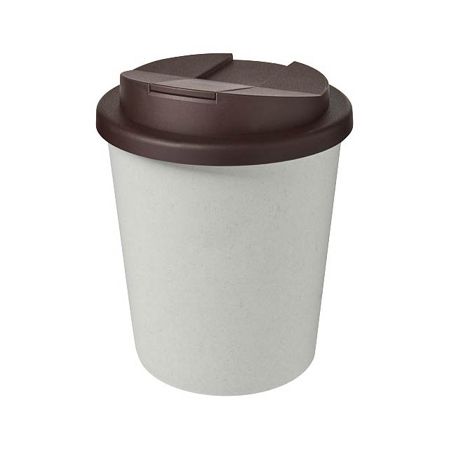 Americano® Espresso Eco 250 ml recycled tumbler with spill-proof lid  - brown