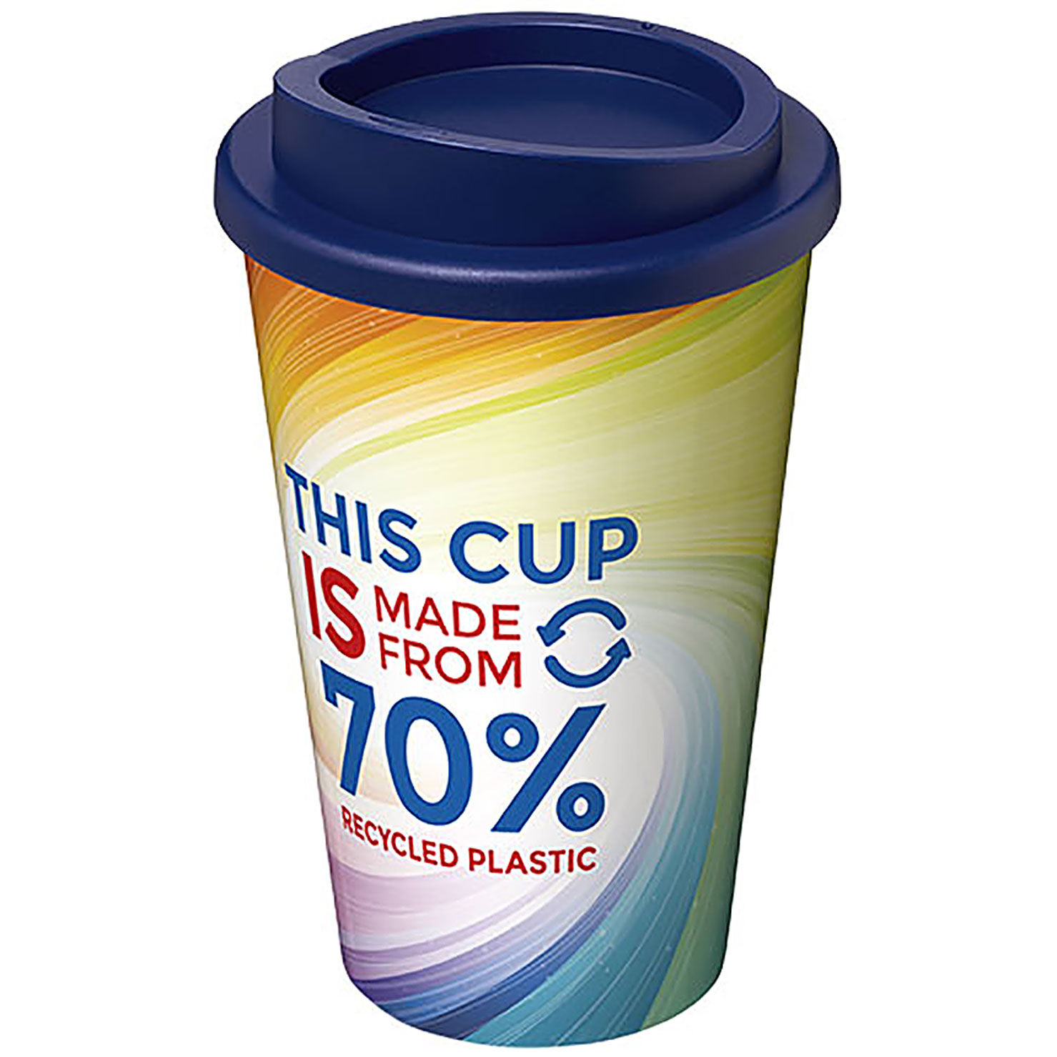 Brite-Americano® Eco 350 ml Isolierbecher - blau