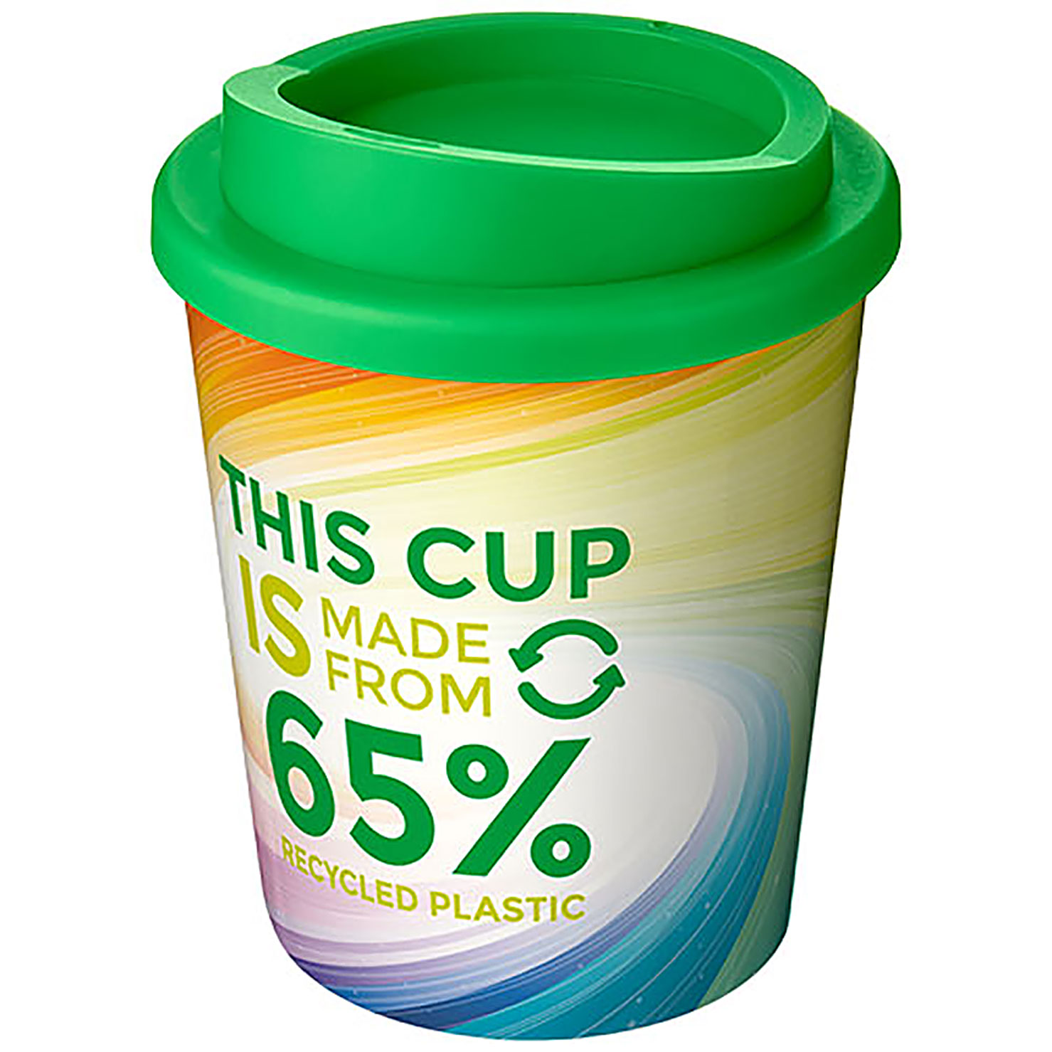 Hrnek Brite-Americano Espresso Eco s tepelnou izolací a objemem 250 ml - zelená