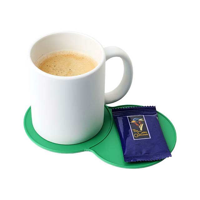 Sidekick plastic coaster - green