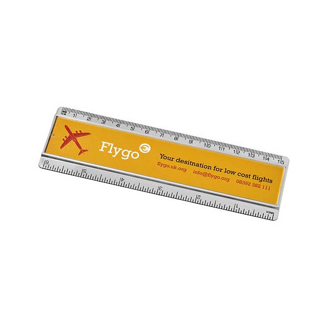 Ellison 15 cm plastic insert ruler - transparent