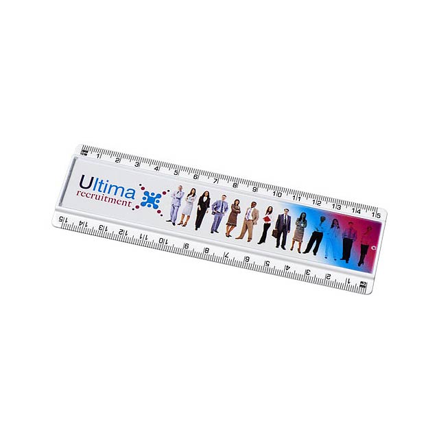 Ellison 15 cm plastic insert ruler - white