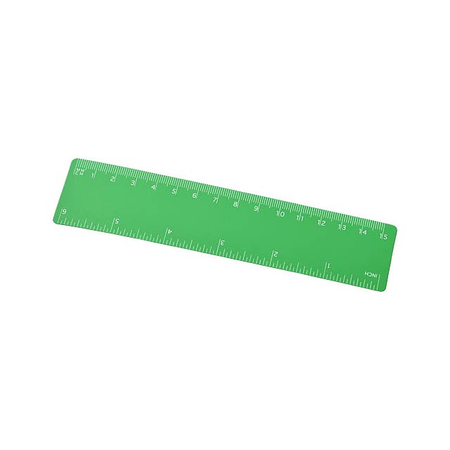 Rothko 15 cm plastic ruler - green