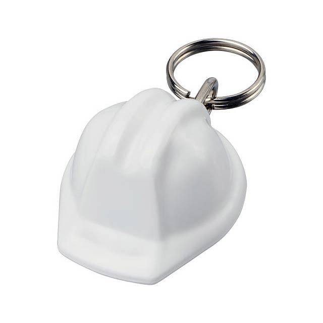 Kolt hard-hat-shaped keychain - white
