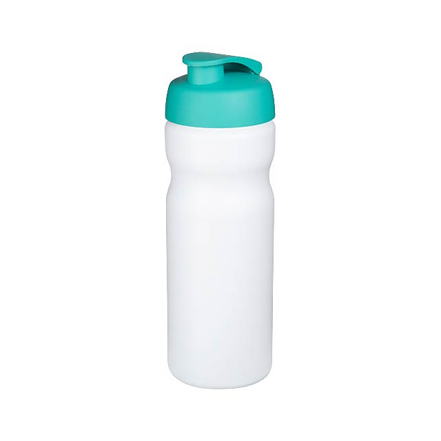 Baseline® Plus 650 ml Sportflasche mit Klappdeckel - Weiß 