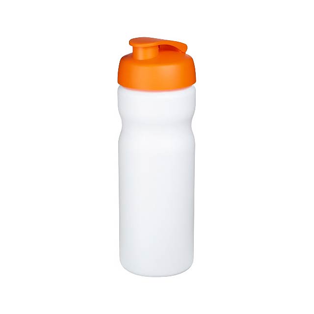 Baseline® Plus 650 ml Sportflasche mit Klappdeckel - Weiß 