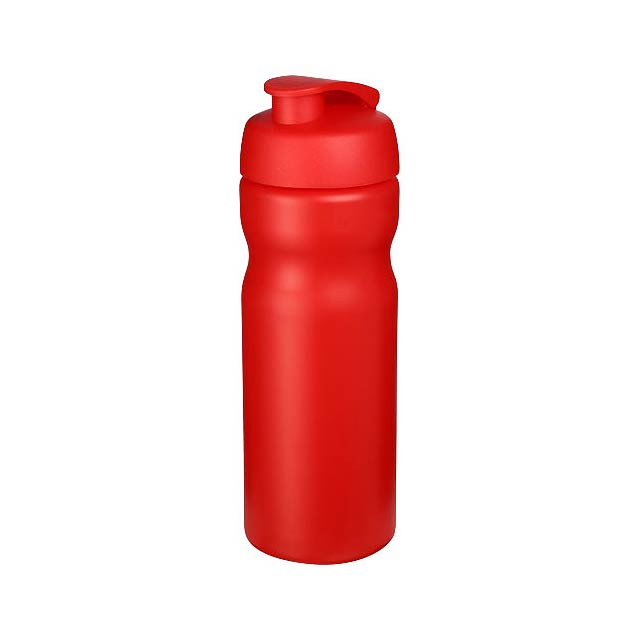 Sportovní láhev s vyklápěcím víčkem Baseline® Plus 650 ml - transparentná červená