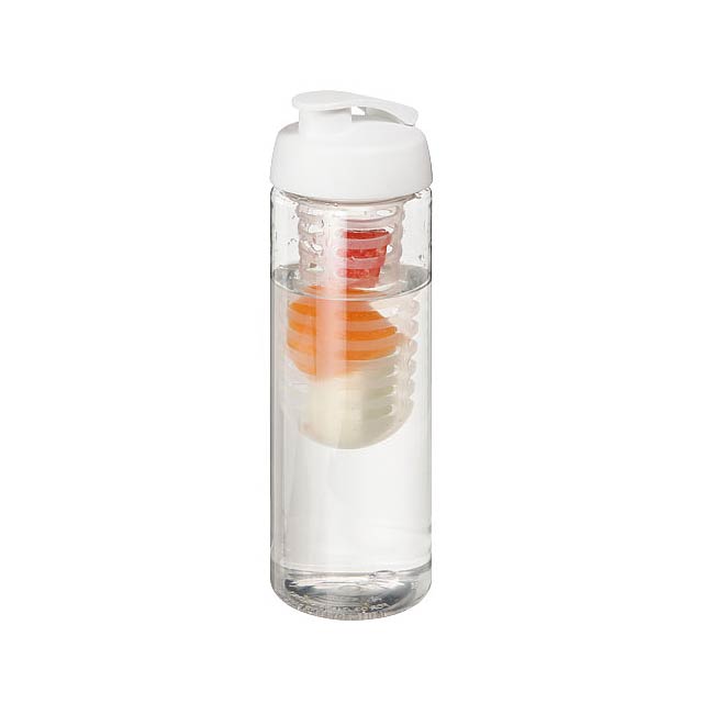 H2O Active® Vibe 850 ml Flasche mit Klappdeckel und Infusor - Transparente