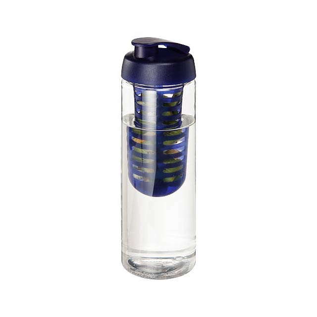 H2O Active® Vibe 850 ml flip lid bottle & infuser - transparent