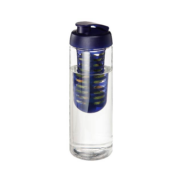 H2O Active® Vibe 850 ml Flasche mit Klappdeckel und Infusor - Transparente