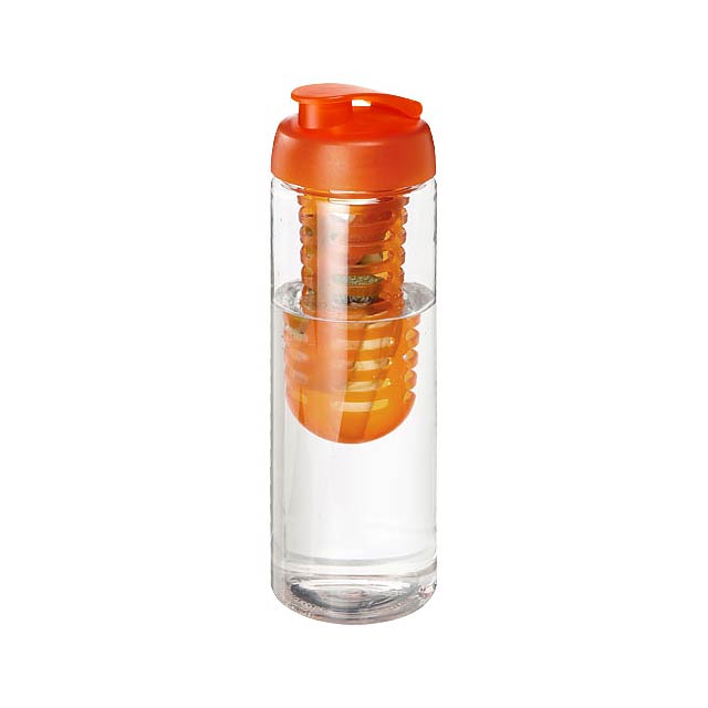 H2O Active® Vibe 850 ml flip lid bottle & infuser - transparent