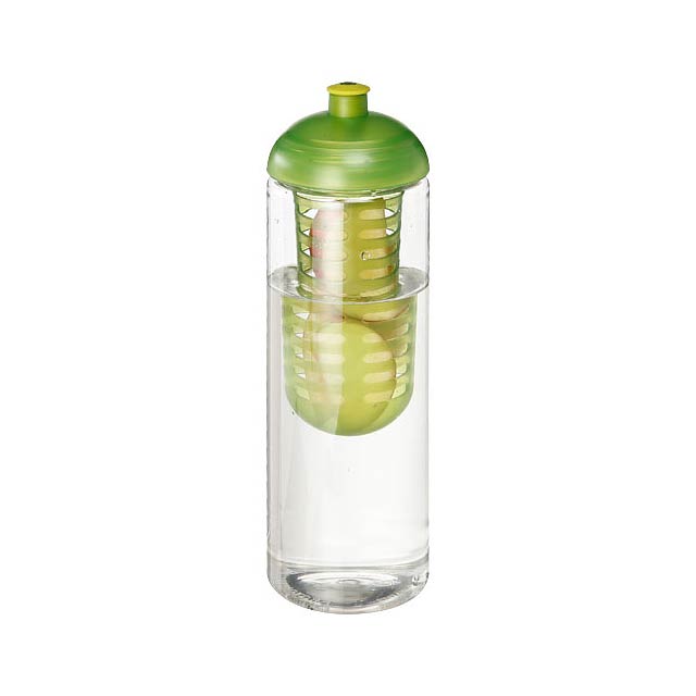 H2O Vibe 850 ml lahev s infuzérem a kupolovitým víčkem - transparentná