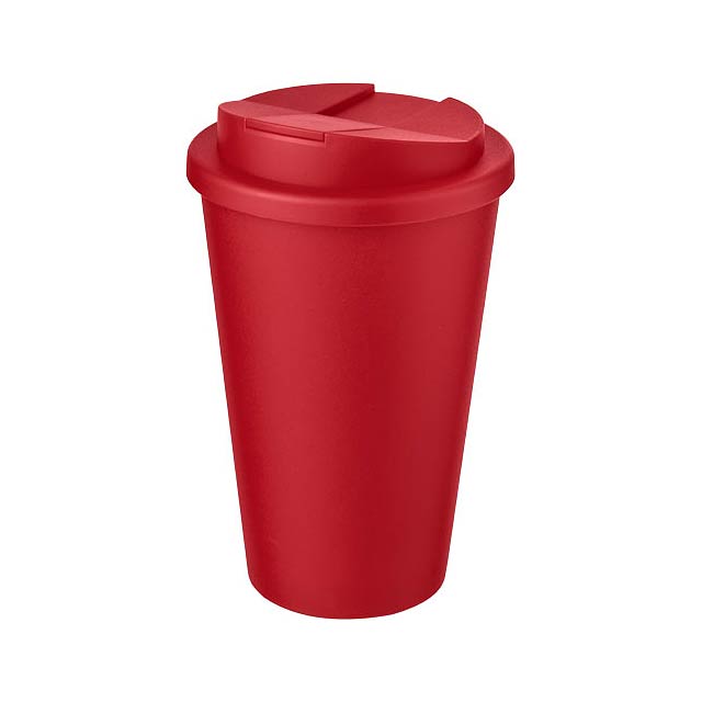 Americano® 350 ml Isolierbecher mit auslaufsicherem Schraubverschluss - Transparente Rot