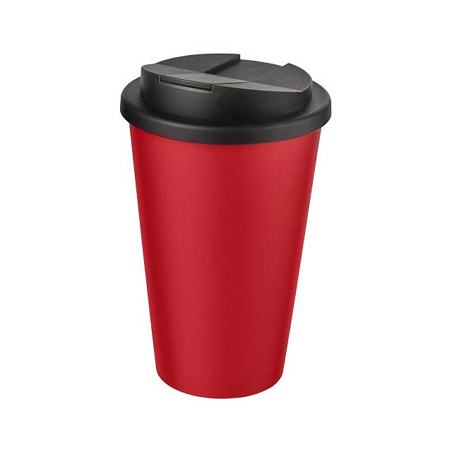 Americano® 350 ml Isolierbecher mit auslaufsicherem Schraubverschluss - Transparente Rot