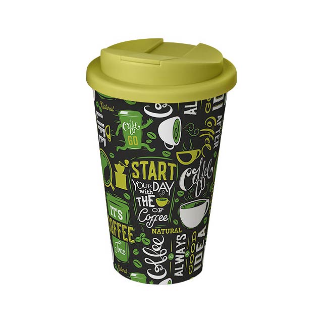 Brite-Americano® 350 ml tumbler with spill-proof lid - lime