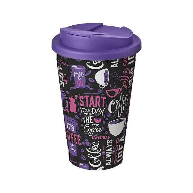 Brite-Americano® 350 ml tumbler with spill-proof lid - violet