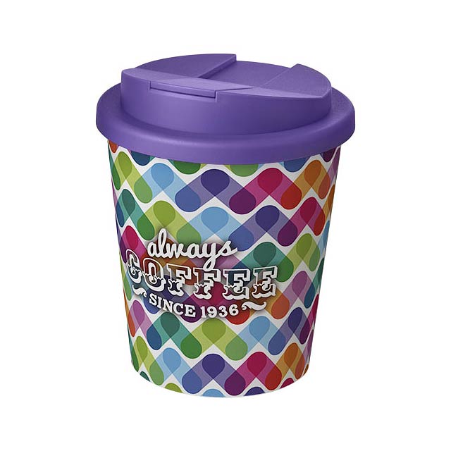 Brite-Americano® Espresso 250 ml tumbler with spill-proof lid - violet